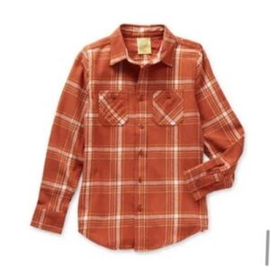 Thereabouts Plaid Flannel Button Up Shirt NWT